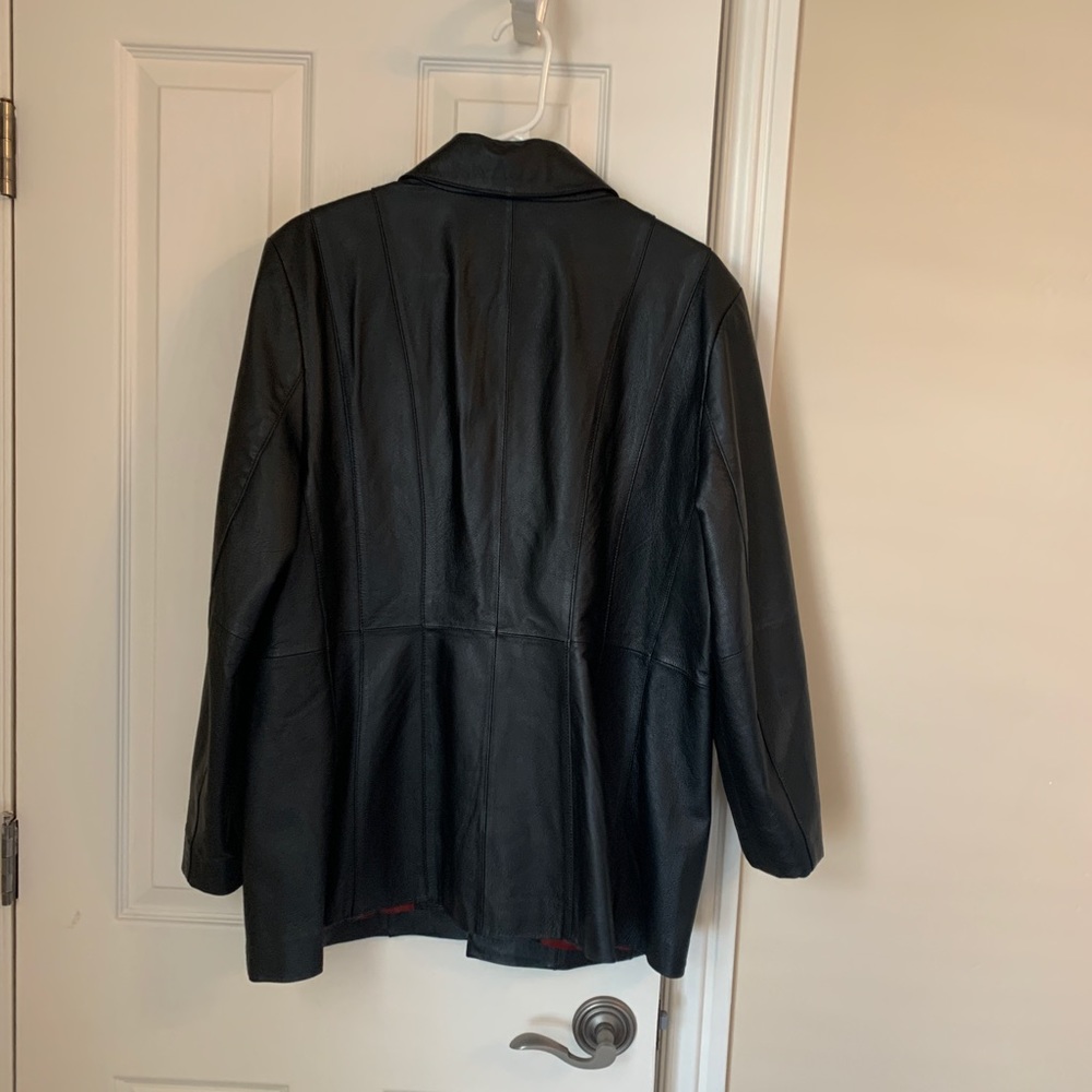 Black Leather Jacket-Fully Lined - image 2